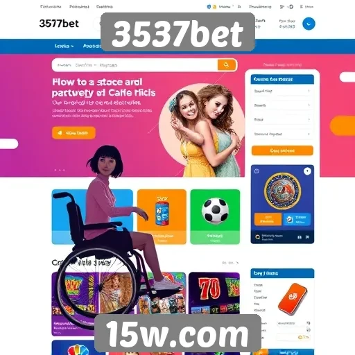 Acessibilidade e design do site 3537bet