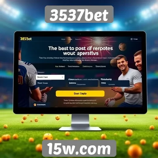 Usabilidade e design do site 3537bet