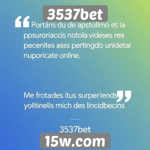 Depoimentos de usuários sobre a experiência na 3537bet